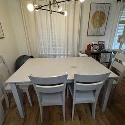 Grey Dining Table - Modern Frame 