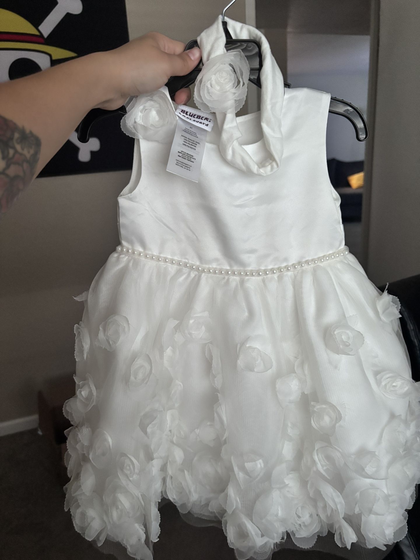 Toddler white dress