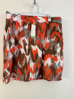 Callaway Stretch Golf Women’s Abstract Orange, Gray, White  and Brown Print