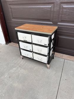Vintage Metal Mini Industrial Storage