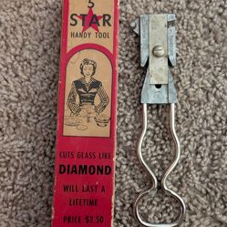 Vintage 5 Star Handy Tool Original Box Knife Sharpener Glass Cutter