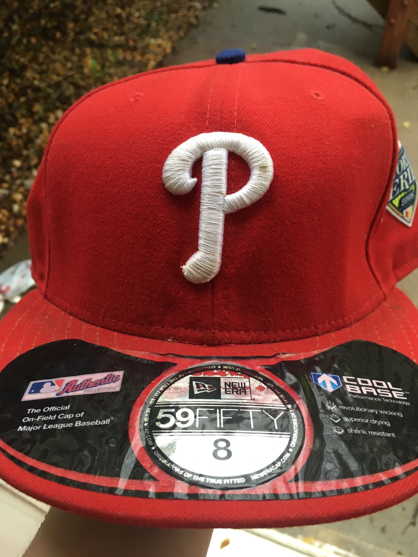 Vintage Phillies World Series 2008 fitted cap