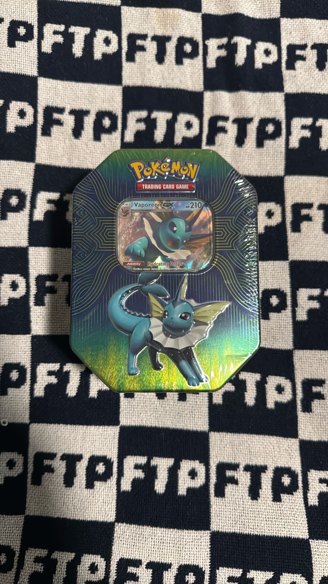 Pokemon TCG Vaporeon Tin Sealed