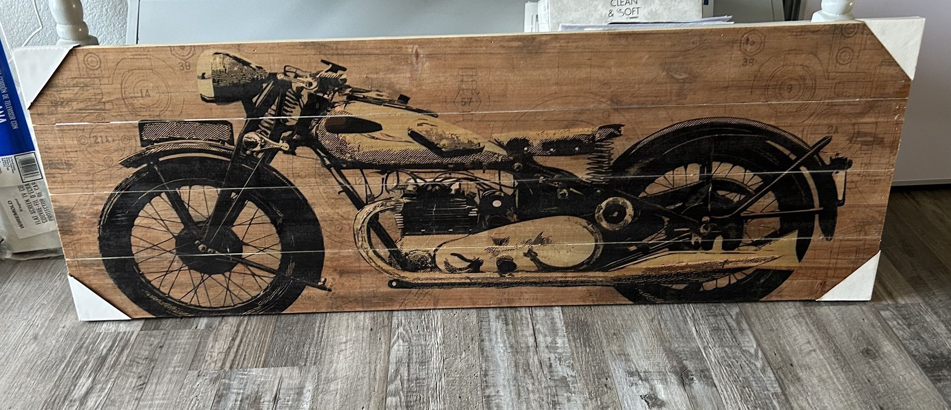 Vintage Motorcycle Wall Art