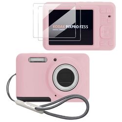Case for KODAK PIXPRO FZ55 Case, Soft Silicone for KODAK PIXPRO FZ55 - Anti-Scratch Slim Fit Lightweight Protective - pink