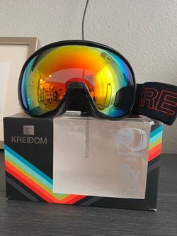 Kredom Ski Snow Goggles with Spherical Lens