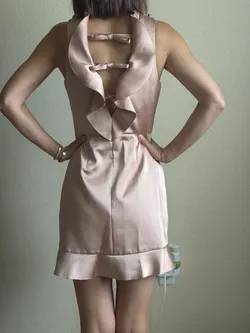 Topshop Peach Pink Evening Mini Dress Size 4