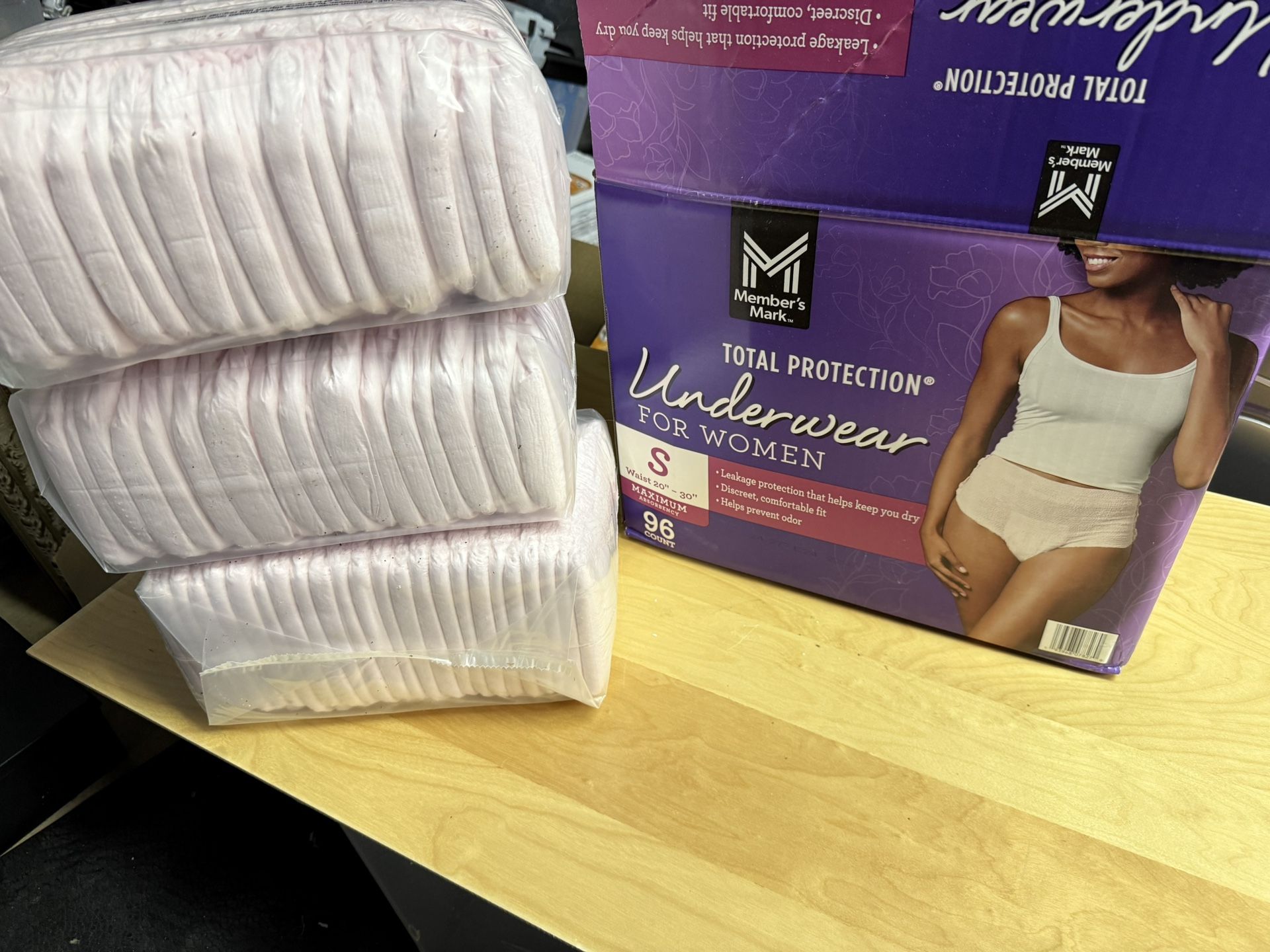 NEW Total Protection Underwear For Woman, Size Small