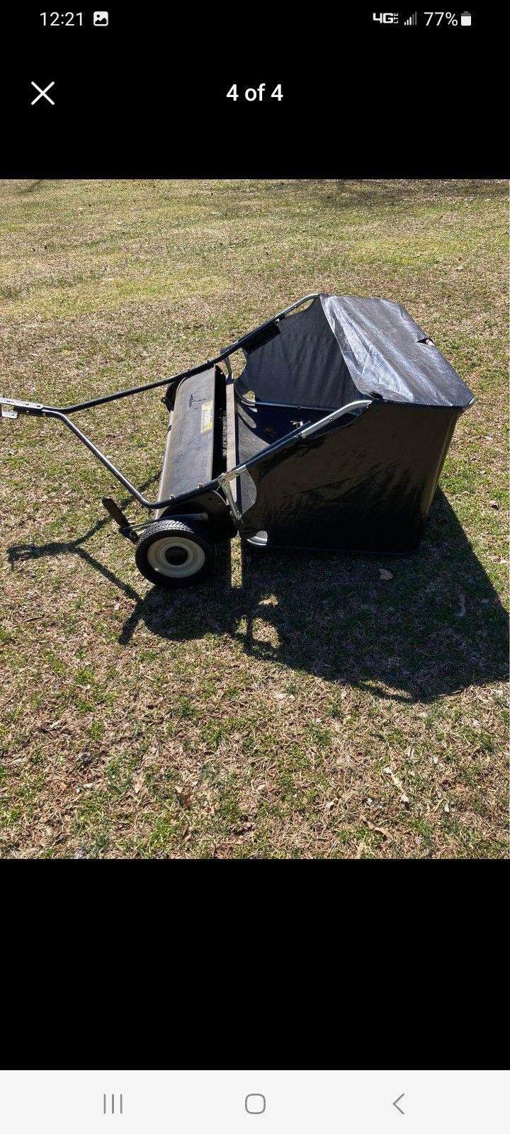 Pull Behind Lawn Sweeper