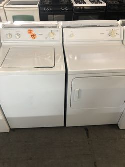 Washer and dryer set
