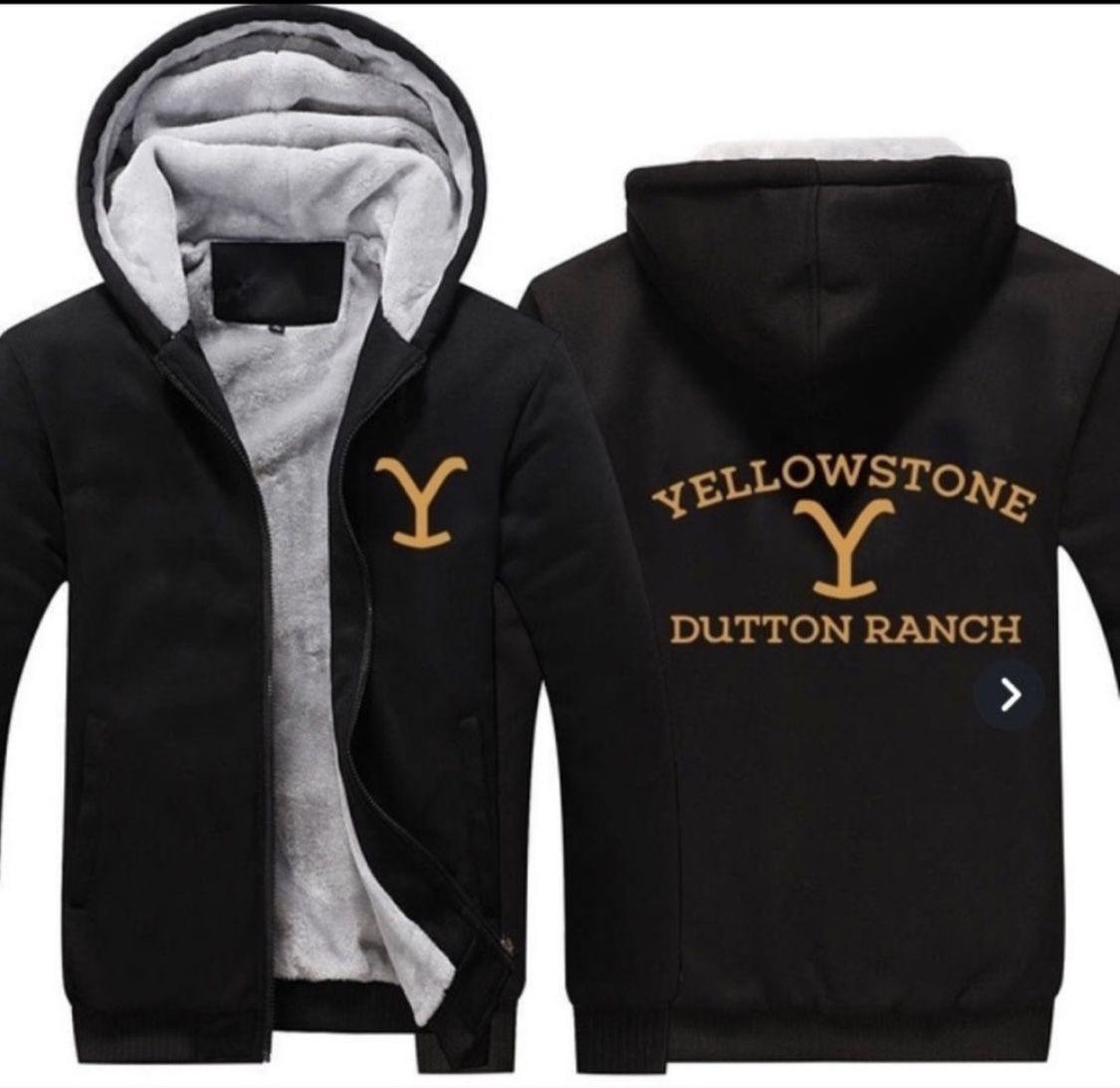 YELLOWSTONE DUTTON RANCH SIZE SMALL BRAND NEW IN PROTECTIVE BAG ZIPPERED HOODED JACKET