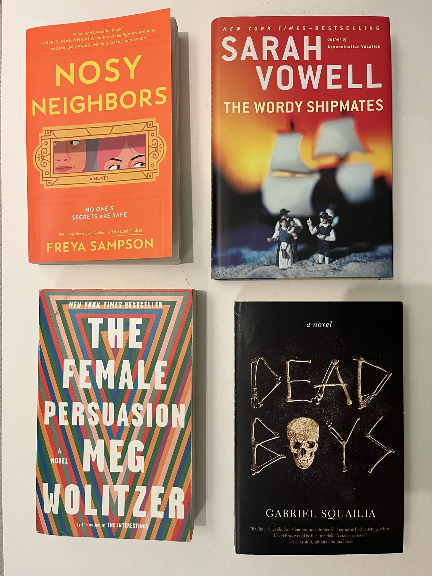 Fiction - Books - 4 For $20 - Meg wolitzer, sarah Vowell, Freya Sampson, Gabriel squailia