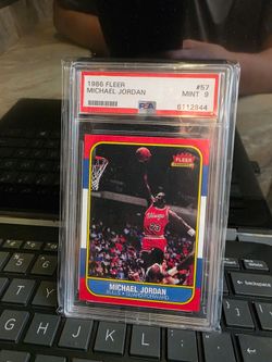 1986 Michael Jordan Fleer #57 Rookie PSA 9