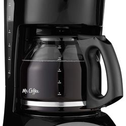 Mr. Coffee Coffee Maker with Auto Pause and Glass Carafe, 12 Cups, Black