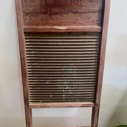 Antique Washing Board - Laundry Decor 