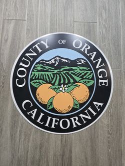 24"  Orange County Aluminum Reflective Street Sign 