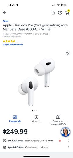 Apple Air Pod Pros 2nd Generation