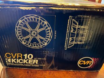 New CVR 10 kicker subwoofer 10”