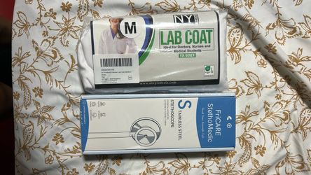 Women's Lab Coat & Stethoscope Bundle