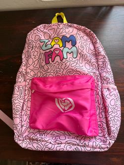 Zamfam Backpack Pink Back to School Pockets