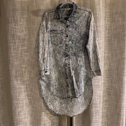 Acid Wash Blue Jean Top/Dress