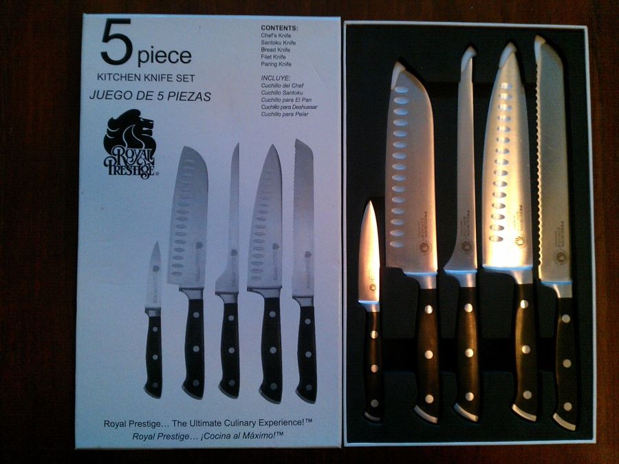5 piece kitchen knife set - Royal Prestige - precision series 3