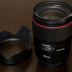 Canon EF 35mm 1.4 II L Series Professional USM Lens