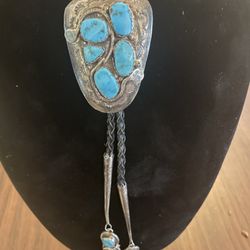 Bolo Tie By Effie Of The Zuni Tribe In New Mexico 