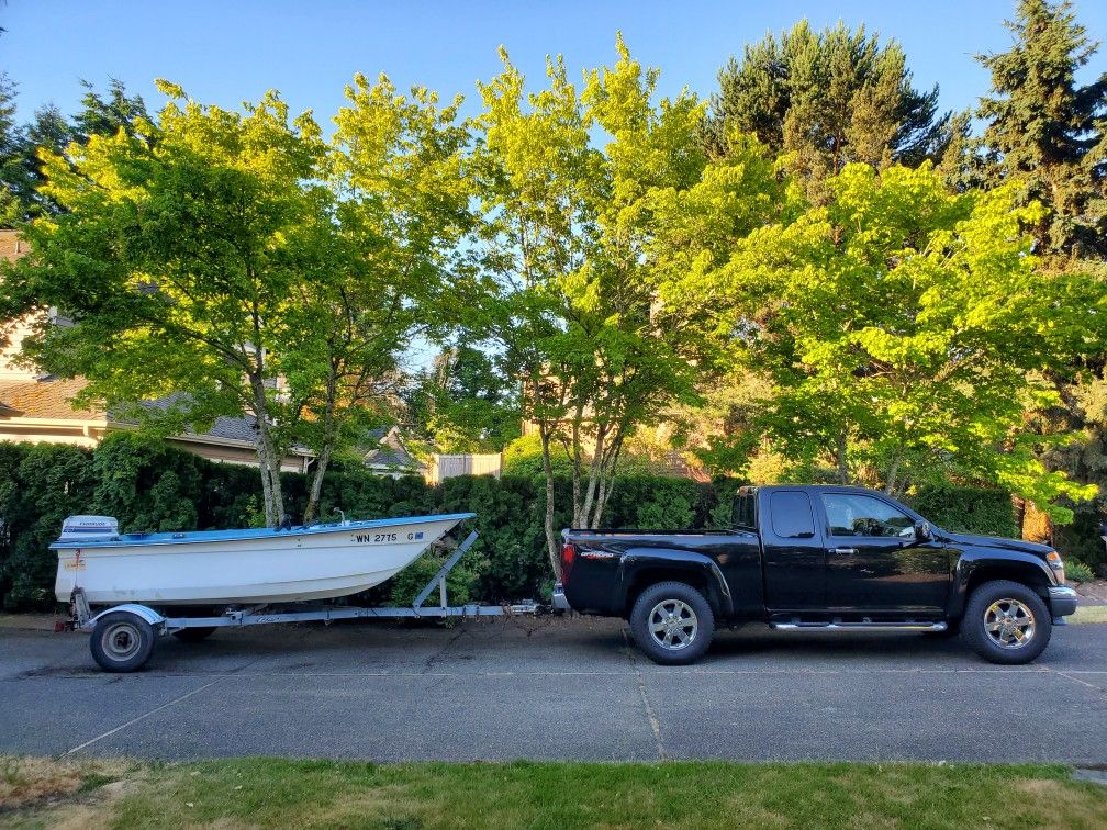 13 ft Livingston Boat, Motor And Trailer