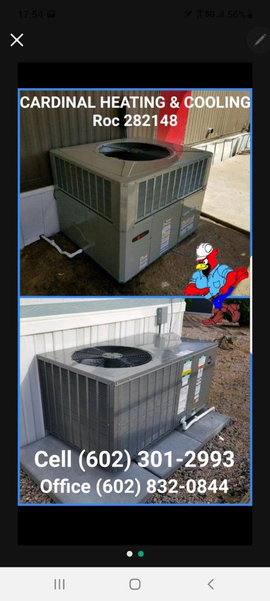 Split System Heat Pump Air Conditioner Gas Furnace Condenser