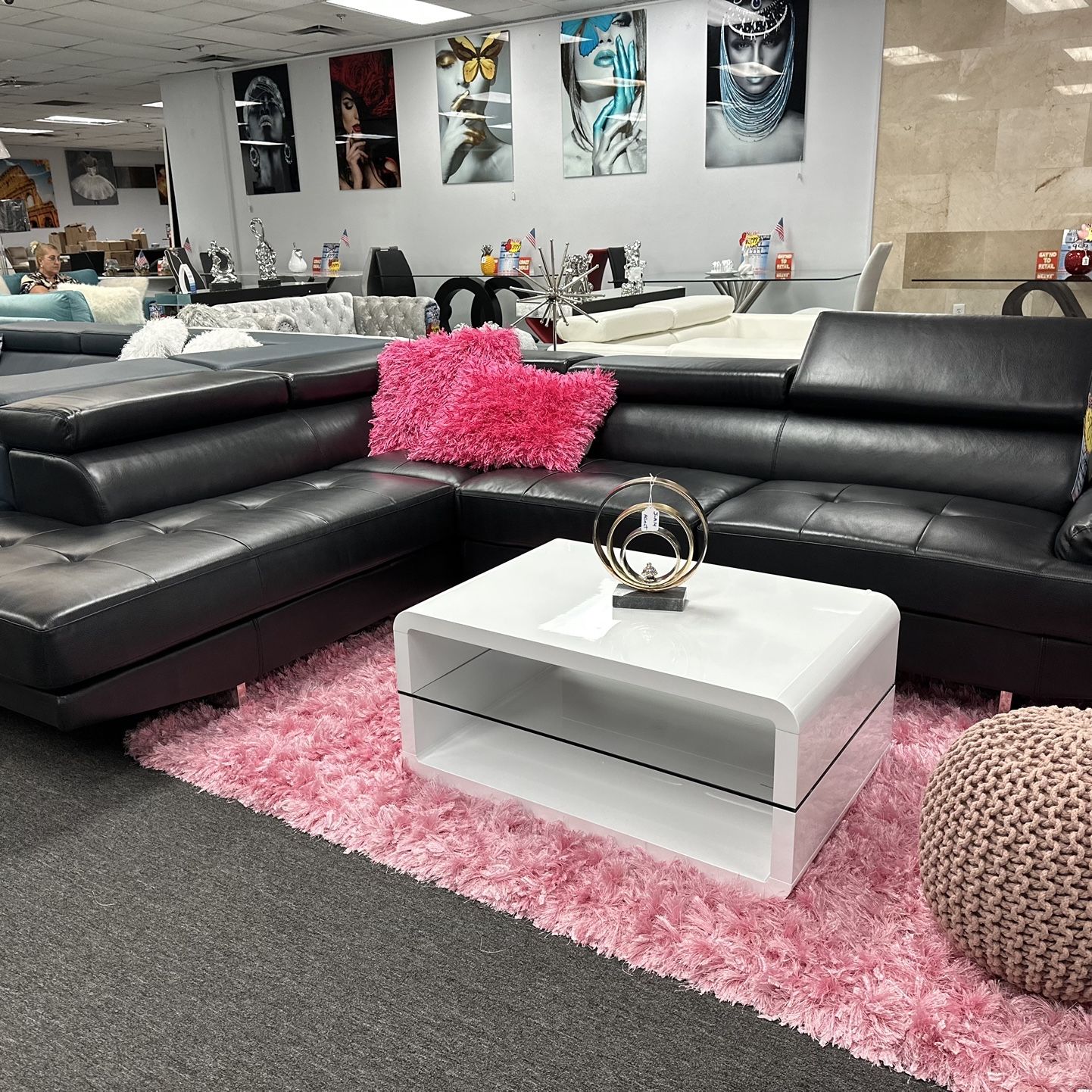 Gorgeous Modern Black Sofa Sectional Now 50% Off