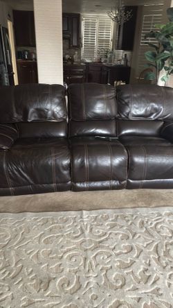 Leather couch