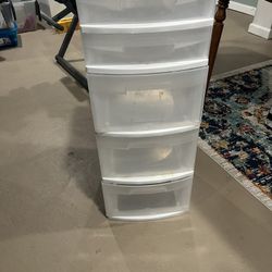Plastic Storage Drawers (set Of Three)