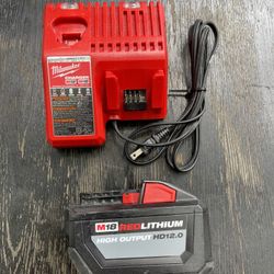 Milwaukee M18 HD 12.0 High Output Battery & Charger 