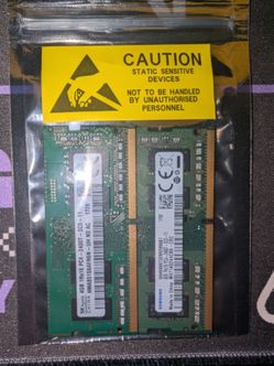 8GB DDR4 (2x4gb SODIMMs)