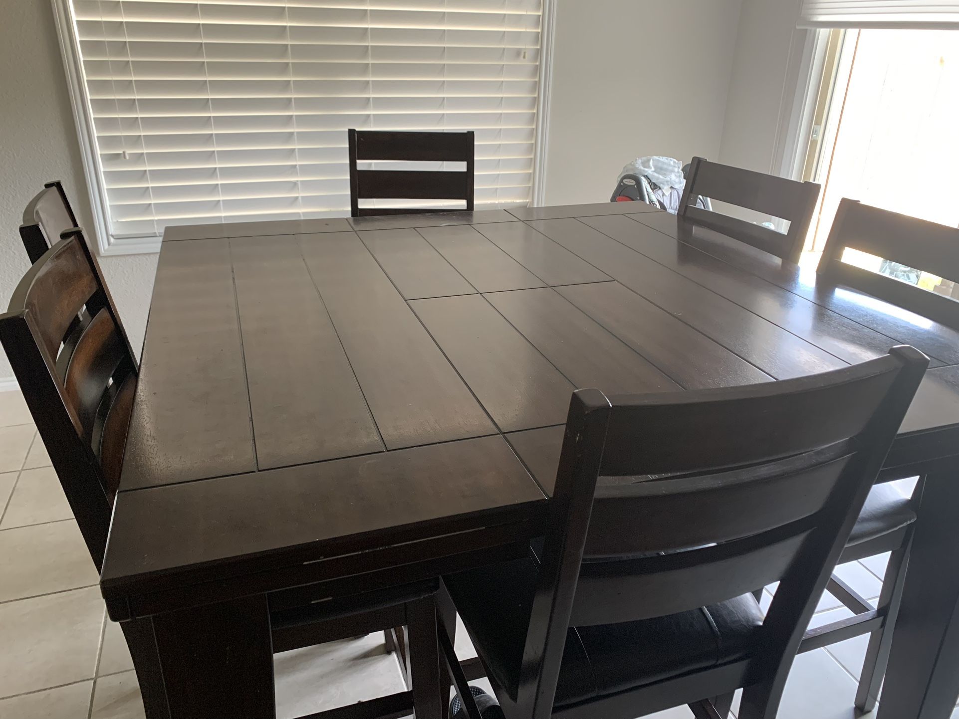 Folding dining Table With 6 Chairs