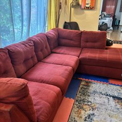 Sofa ( 6 Seater) Burgundy 
