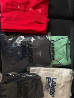 New Lands’ End Polo Shirts Bundle (3XL – Multiple Colors)