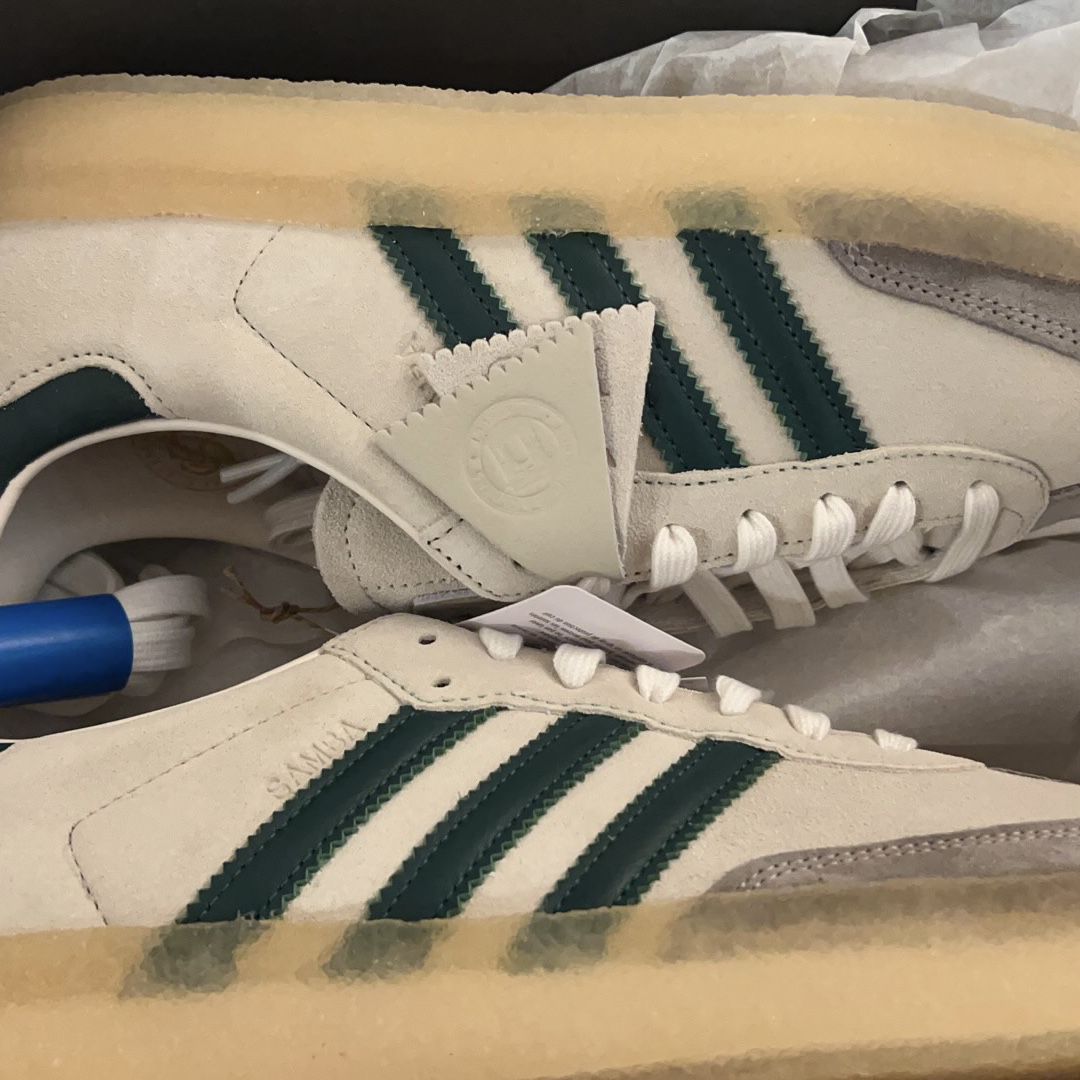 Adidas X Clarks X Kith Samba White&Green (US 11M) for Sale in