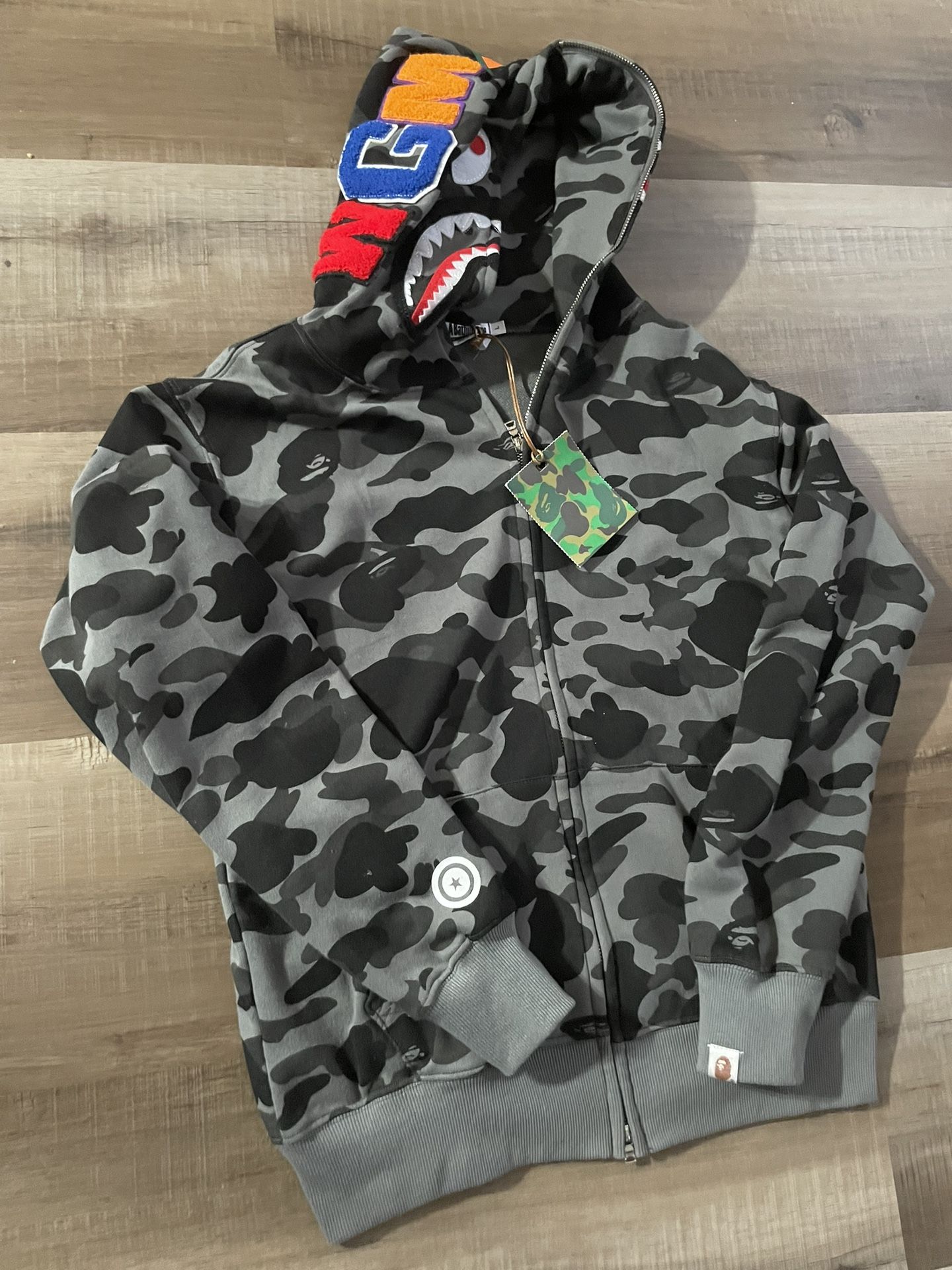 Grey Camo Bape Hoodie