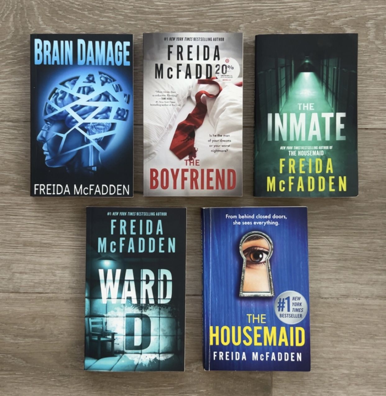Freida McFadden Books The Housemaid Inmate Brain Damage Ward D Boyfriend