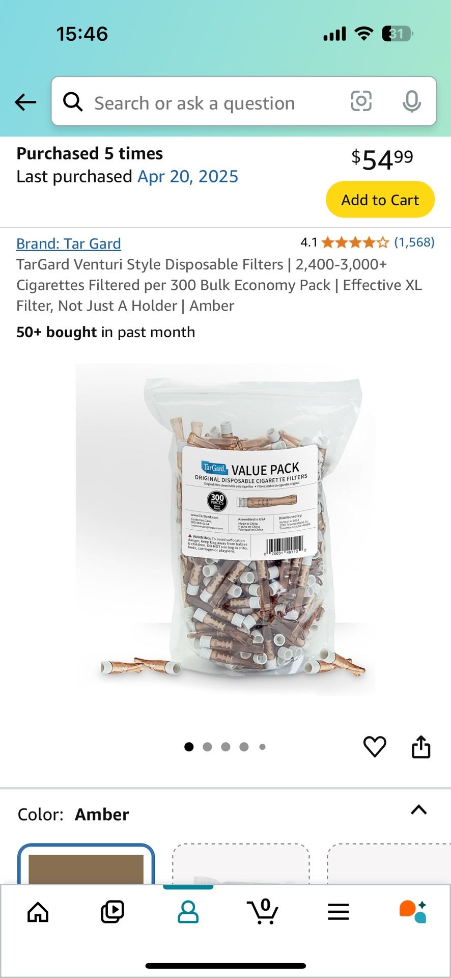 Disposable Filters | 2,400-3,000+ Cigarettes Filtered