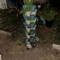 Homemade Flower Plant Potter 33 Pots Vertical Detachable