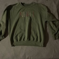 OLIVE GREEN YOUNGLIFE FITTED SWEATER