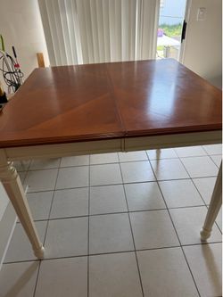 High table 4ft by 4ft solid wood