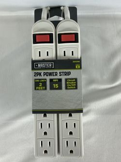 Master Electrician 6-Outlet Power Strip 2-Pack