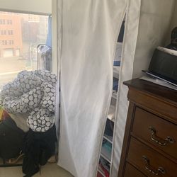 White Fabric Dresser