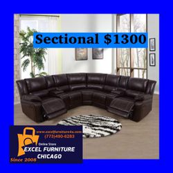 Brand New Reclining Sectional Sofa Couch 