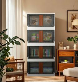 Storage Bins, Extra Large Cabinet with Lids, 19 Gallon