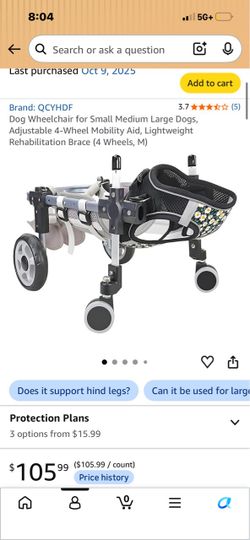 Dog Wheel Chair 4 Wheels